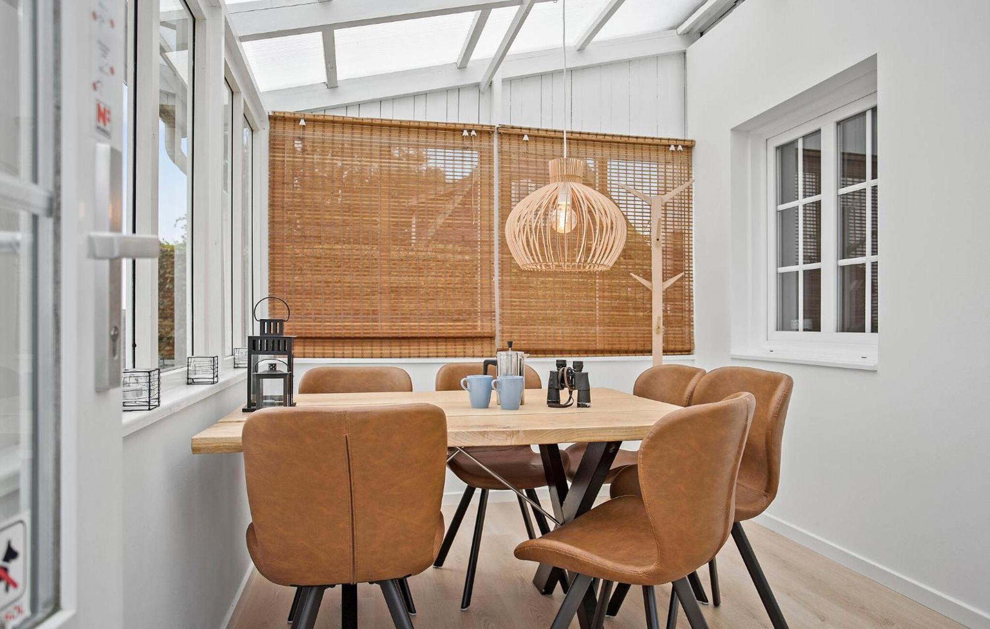 Beach Front Home In Sjolund With Kitchen Bagian luar foto